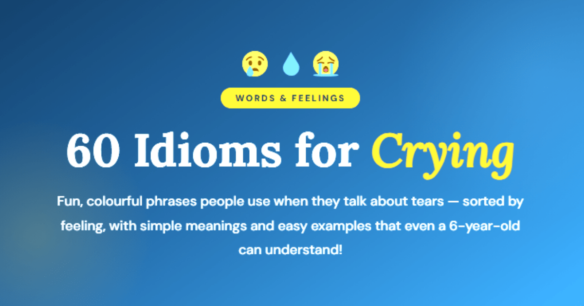 idioms-for-crying