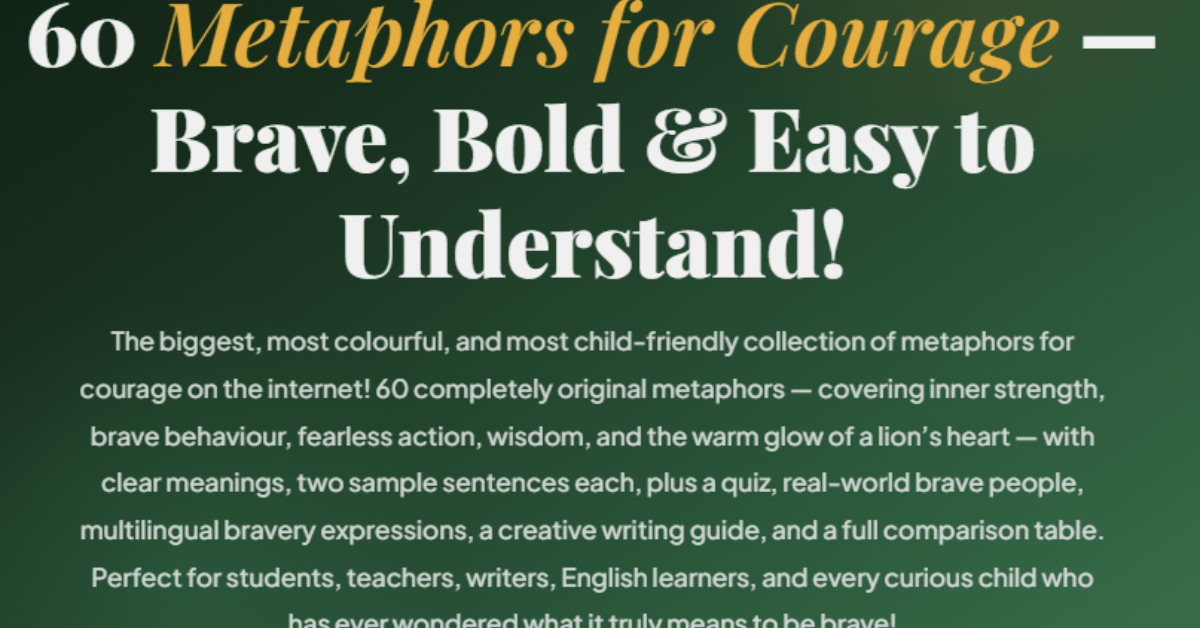 Metaphors for Courage