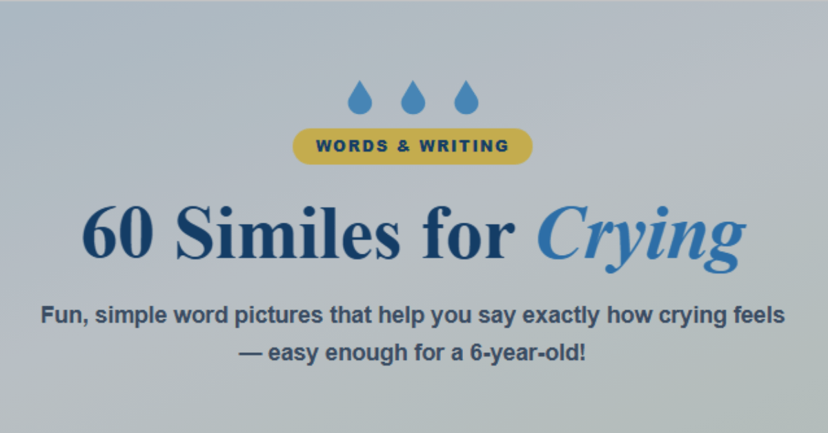 similes-for-crying